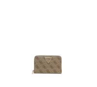 GUESS Laurel II SLG Medium Zip Around Wallet Latte Logo