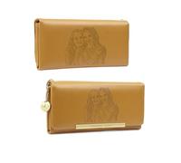 Portafoglio Donna Personalizzato Con Foto, Portafoglio Grande Lungo Regali Per Donne Natale Festa Della Mamma Come Regalo Per Mamma Nonna Amica (Giallo)