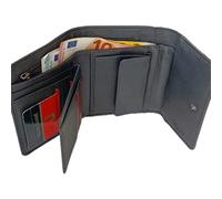 Portafoglio Donna Pierre Cardin VERA PELLE Capiente Compatto Scomparti Nero