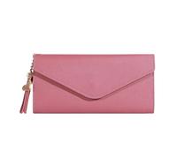 Portafoglio Donna Portafoglio Da Donna Lungo, Borsa Di Marca, Alla Moda(Dark Pink)