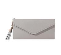 Portafoglio Donna Portafoglio Da Donna Lungo, Borsa Di Marca, Alla Moda(Grey)
