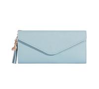 Portafoglio Donna Portafoglio Da Donna Lungo, Borsa Di Marca, Alla Moda(Sky blue)