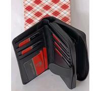 Portafoglio Donna VERA PELLE Pierre Cardin Portamonete Portacarte RFID nero...