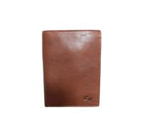 PORTAFOGLIO E PORTADOCUMENTI VERTICALE IN PELLE MARRONE - NIJI