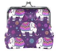 Portafoglio e tasche in pelle viola alla moda moda elefante indiano carino rosa bacio serratura piccolo cambiamento, viola elefante indiano alla moda, classico, viola elefante indiano tendenza, Viola