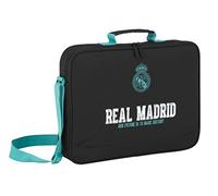 Portafoglio Extra Scuola Real Madrid 2ª Eq, Nero, 38 cm, Borsa a tracolla