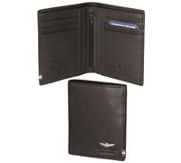 Portafoglio Flag verticale tasconcino portaspicci in pelle AM 105