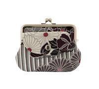 Portafoglio giapponese con clip per uomo e donna (moneta), prodotto in Giappone, misura media, piccolo, doppio portafoglio con tasca, Nero, Fermasoldi