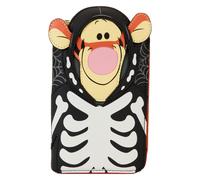 Loungefly Disney Winnie the Pooh Skeleton Tigro Glow Zip Around Portafoglio, Mul