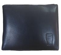 Portafoglio Guinness Beer Uomo Vera Pelle Nero Pinta PS 15669