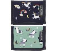 Portafoglio Herlitz "Zebra Unicorn Mix", poliestere con dispositivo di fissaggio in velcro, soggetto di bancne e portachiavi, - NEW