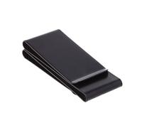 Portafoglio in acciaio inossidabile con clip per banconote a doppia faccia porta carte di credito porta documenti d'identità portafoglio da uomo portafoglio in pelle borsa corta trifold con tasca