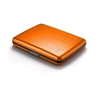 Portafoglio in alluminio di grande capacità con chiusura in metallo, protezione RFID contro le frodi e la smagnetizzazione, modello Smart Case OSLO Large