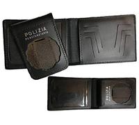 Portafoglio in cuoio Polizia Penitenziaria con porta tessere e porta placca estraibile 1WE10 Vega Holster …