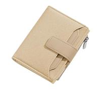Portafoglio in pelle - 12,4 cm porta carte di credito per donne, adatto ai viaggi, versatile portafoglio organizer, portamonete con design compatto, piccola borsa per il cambio per