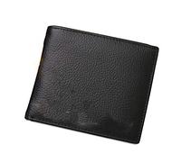 Portafoglio in Pelle con Incisione Portafogli Corti da Uomo in Vera Pelle Portamonete Porta Carte di Moda Porta Carte da Uomo Portafogli Maschili di qualità Semplice (Colore : Marrone)