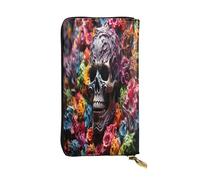 Portafoglio in pelle di alta qualità con cerniera in metallo, tasche multiple per carte di credito, regalo ideale per lei o lui
