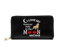 Portafoglio In Pelle I Love American Bully Dog Piccolo Portafoglio Squisito Coin Purse Adatta Clutch Piccolo Borsa Per Uomo, Figlia, Migliore Amico
