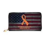 Portafoglio In Pelle Kidney Cancer Awareness Clutch Piccolo Borsa Stampato Portamonete Carino Portamonete Da Donna Per Madre, Figlia, Adolescente