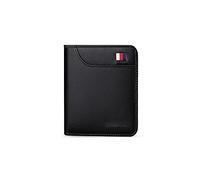 Portafoglio in Pelle Moda Portafoglio Corto Sottile Ultra Sottile Uomo Donna Portafoglio Solido Piccolo Porta Carte Semplice Mini Borsa da Uomo Borsa Casual (Colore : Schwarz)