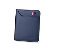 Portafoglio in Pelle Moda Portafoglio Corto Sottile Ultra Sottile Uomo Donna Portafoglio Solido Piccolo Porta Carte Semplice Mini Borsa da Uomo Borsa Casual (Colore : Schwarz)