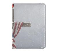 Portafoglio in pelle per passaporto e carte di vaccino, organizer per documenti di viaggio, porta passaporto, con slot per carte di vaccino per viaggi essenziale impermeabile, bandiera, su, croce, in