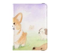 Portafoglio in pelle per passaporto e carte di vaccino, organizer per documenti di viaggio, porta passaporto, con slot per carte di vaccino per viaggi essenziale impermeabile, Gita in Famiglia, 1 size