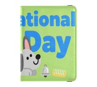 Portafoglio in pelle per passaporto e carte di vaccino, organizer per documenti di viaggio, porta passaporto, con slot per carte di vaccino per viaggi essenziale impermeabile, giornata internazionale