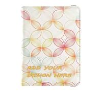 Portafoglio in pelle personalizzato per passaporto e carta di vaccino Combo Trendy Colorful Europen Guilloche Pattern personalizzato Viaggio Passaporto Portafoglio Con Slot per Carta di Vaccinazione