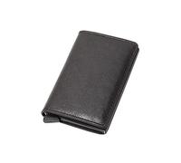 Portafoglio in Pelle Portafoglio da Uomo Portafogli Corti in Pelle PU Porta Carte da Uomo Multifunzionale Maschile Porta Carte (Colore : Schwarz)