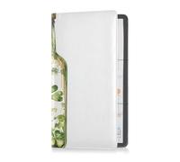 Portafoglio in pelle premium per assicurazione e carta d'identità per uomini e donne, perfetto per auto, per documenti, patente di guida, bottiglia di trifoglio, casa St, Shamrock Bottle Home St, 1