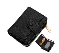 Portafoglio in pelle - PU Bifold portamonete | Custodia morbida per carte | Organizer | Borsa sottile a doppia piega | per pendolarismo quotidiano, scuola, ufficio, viaggi d'affari