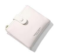 Portafoglio in pelle PU Compatible with donna, piccolo, con 2 tasche con cerniera, porta carte, portamonete con cerniera, portafoglio da donna con finestra Compatible with documento d'identità(Wit)