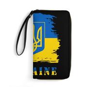 Portafoglio In Pelle Vintage Ukrainians Flag Portafoglio Borsa Squisito Portamonete Da Donna Multiuso Piccolo Portafoglio Per Miglior Regalo, Donna, Adolescente