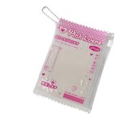 Portafoglio in PVC trasparente impermeabile alla moda per ragazze piccole borse di stoccaggio per il trasporto quotidiano e l'uso di viaggio Custodia per carte portatile con cerniera, A, Bellezza di