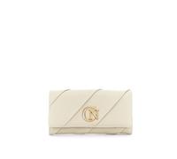 PORTAFOGLIO IN SINTETICO EFFETTO PELLE CON PATTINA,CON PIEGHE,LOGO CN IN METALLO