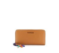 PORTAFOGLIO IN SINTETICO EFFETTO SAFFIANO CON LOG IN TINTA E CHARMS MULTICOLOR