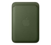 Portafoglio in tessuto intrecciato fine MagSafe Verde per iPhone