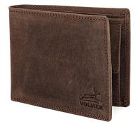 Portafoglio in vera pelle, Slim, confortevole e molto robusto PROTEZIONE RFID #Easycomfort (brown/marrone)