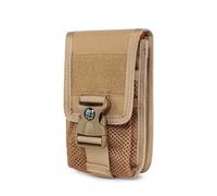 Portafoglio in vita Borsa portamonete Pack Sacchetti di stoccaggio per carte Rettangoli Forma Borsa per telefono Borsa da cintura Accessori per cintura, cachi, Taglia unica