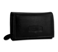 Portafoglio Kellner Con Blocco RFID Donna Nero In Vera Pelle OPJ704S