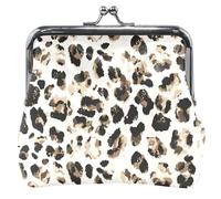 Portafoglio leopardo astratto con stampa ghepardo da donna in pelle stampa animale, borsa per il cambio di denaro per ragazze, stampa astratta di ghepardo leopardato UNITALLA Classic, Stampa astratta