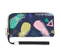 Portafoglio lungo a due ante in morbida pelle PU, portamonete, porta carte di credito, porta carte di credito unisex resistente, sottile, porta soldi