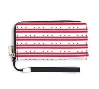 Portafoglio lungo con bandiera di Washington DC, portafoglio lungo con cinturino da polso, sottile, porta carte di credito, portamonete da polso per uomini e donne, Stile:, 20.0*10.5cm, MHXYZHW