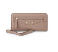 Portafoglio lungo da donna con cinturino polso, design di grande capacità, cerniera multifunzionale e stile pratico, i migliori accessori moda, il miglior regalo for le donne durante vacanze(Khaki)