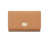 Portafoglio lungo da donna, design a tre ante di grande capacità, portafoglio pratico con lucchetto classico, accessori moda, regalo Natale for le donne(Brown,M)