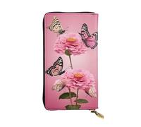 Portafoglio lungo da donna, elegante portafoglio in pelle microfibra pochette per telefono, grande capacità, portamonete con cerniera, borsa per carte di credito, borsa lunga grafica stampata 3D per