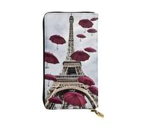 Portafoglio lungo da donna, elegante portafoglio in pelle microfibra pochette per telefono, grande capacità, portamonete con cerniera, borsa per carte di credito, borsa lunga grafica stampata 3D per