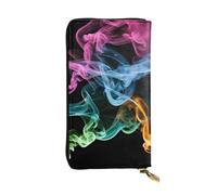 Portafoglio lungo da donna, elegante portafoglio in pelle microfibra pochette per telefono, grande capacità, portamonete con cerniera, borsa per carte di credito, borsa lunga grafica stampata 3D per
