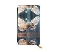 Portafoglio lungo in pelle con motivo Firefly meccanico (19,1 x 10,4 cm) | scomparto multifunzione extra large | ottimo regalo